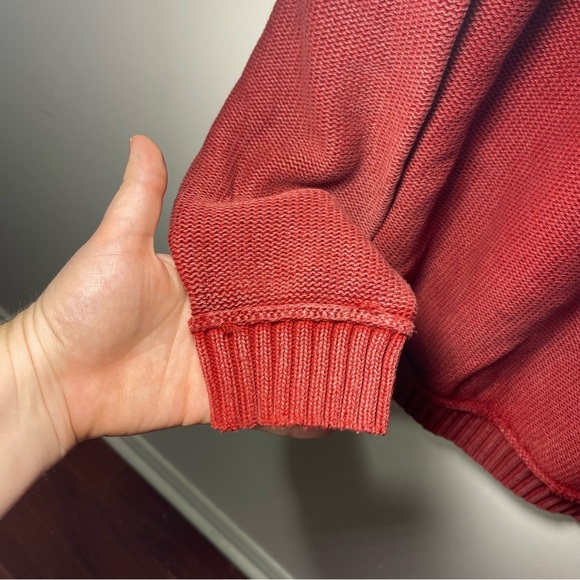 Tommy Bahama Men’s Red Cotton Quarter-Zip Pullover Sweater XL fisherman nautical - Picture 8 of 12